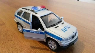 Модель машины WELLY 1:38 BMW X5. Милиция ДПС