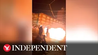 Rioters set off fireworks in Amsterdam after Belgium's World Cup loss to Morocco