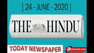 24-JUNE-2020 THE HINDU NEWS PAPER