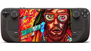 Steam Deck - Hotline Miami 2 Wrong Number (2015) 15 Minutes Gameplay (With FPS Meter)