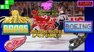 NHL 98 TeamPod. Season XI. Средняя Лига. 1/4 финала. BOP95 (DET) vs. Boeing (WSH)