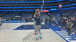 Luka Doncic Workout Before Mavs Face Nets: Oct. 27, 2023