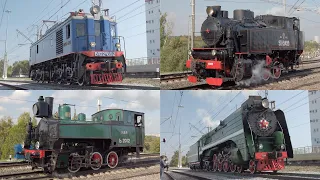 Steam locomotives parade and a static exhibition of the Pro//Motion.Expo 2019. 4K50