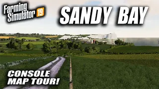 "SANDY BAY" NEW MOD MAP Farming Simulator 19 PS4 MAP TOUR (Review) FS19.