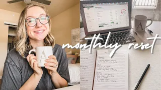 monthly reset: february budget + goal setting