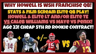 🎥Why Sam Howell is WSH Franchise QB! Stats & Film! Top 10 QB in NFL?! Build Around Howell in Draft!