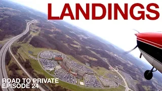 Solo Landing Practice - Student Pilot Cessna 172 - Road to Private Episode 24