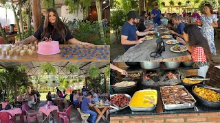 A FESTA DE ANIVERSÁRIO DA RAQUEL FOI  NA ROÇA,  COM O DELICIOSO CARDÁPIO MINEIRO, MUITA COMIDA BOA.