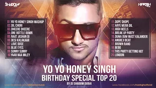 YO YO Honey Singh Birthday Special TOP 20 | DJ Shadow Dubai Remixes | Audio Jukebox