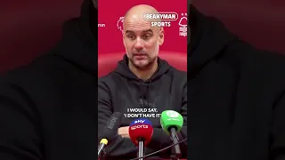 'You asked me here to take an explanation, I would say "I do not HAVE IT!"' | Pep Guardiola