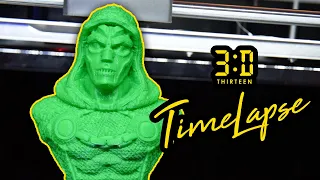 3D Printer Timelapse - Marvels Dr. Doom 4K (Qidi Tech X-Max)