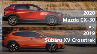 2020 Mazda CX-30 vs 2019 Subaru XV Crosstrek (technical comparison)