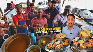 MOST UNIQUE Street Food India 😍 Patwari Desi Ghee Thali, Dal Makhan Balti, Haryana Ishq Paratha 🤤