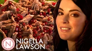 Nigella Lawson's Shredded Lamb Salad With Mint and Pomegranate | Nigella Bites