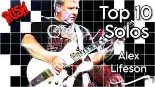 Top 10 Solos - Alex Lifeson (Rush)