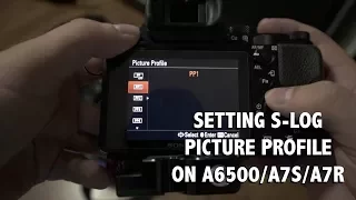 How to Set S-Log Picture Profiles on the A6500/A7S/A7R | My Favourite Profiles for Sony Mirrorless