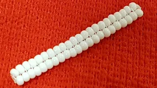 Жгут из бисера/Ндебеле/Жгут ндебеле на 2 бисерины/Beaded Plait/Plait herringbone for 2 beads /