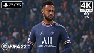 FIFA 22 (PS5) PSG vs Chelsea (4K ᵁᴴᴰ 60ᶠᵖˢ) First Gameplay - No Commentary
