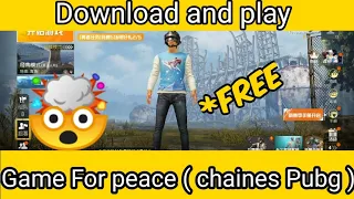 How to Download Chinese Pubg Mobile in Telugu || Download Game for peace in Telugu ||