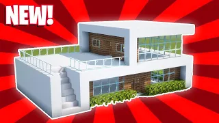 Modern Minecraft Dwellings Small House Build Tutorial #2