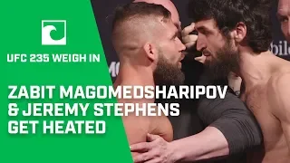 Zabit Magomedsharipov Gets Heated With Jeremy Stephens at UFC 235 Weigh-Ins