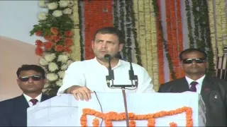 Congress President Rahul Gandhi addresses Public Rally in Dhuragaon, Chhattisgarh