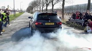 900HP BMW 335i E91 - LOUD Revs & HUGE Burnout !