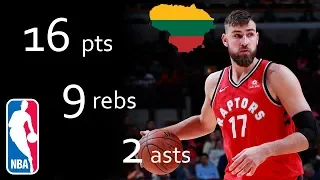 Jonas Valanciunas vs Timberwolves 16 pts 9 rebs 2 asts Game Highlights