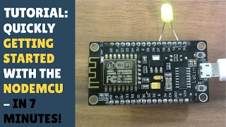 TUTORIAL: Quickly getting started with NodeMCU / ESP8266 12E - In 7 mins! Beginner Friendly! Arduino