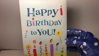 Singing Birthday Card with Light up Candles