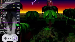 Donkey Kong Country No Major Glitches Speedrun in 37:54