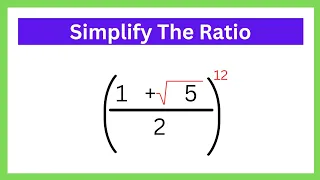 A very nice challenging golden ratio problem | Math Olympiad