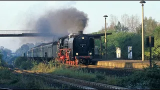 lange Rampenfahrt und schwere Anfahrt für 01 137 mit N 3805 am 4.10.1991(Dresden-Görlitz)