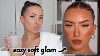 Chatty GRWM! Natural Glam Makeup & Sleek Bun Tutorial | Hannah Renee