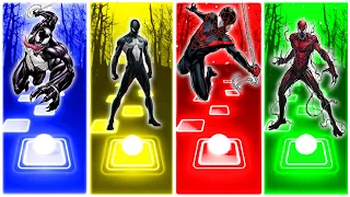 🔵Venom🟡 Spider Man Symbiote 🔴Miles Morales🟢Carnage 🔮🎵TILES HOP