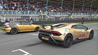 Lamborghini Huracan Performante vs  1040HP Honda Civic EG B18 Turbo 4x4