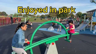 Enjoy in park||loxford park||#dailyvlog #ukvloggingmumsclub