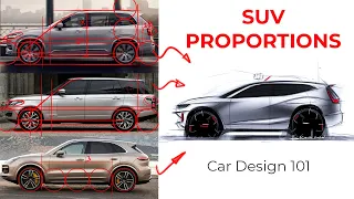 CAR DESIGN 101 - what is PROPORTIONS?! - SUV #cardesign #automotivedesign #carproportions