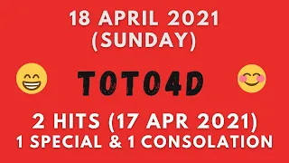 Foddy Nujum Prediction for Sports Toto 4D - 18 April 2021 (Sunday)