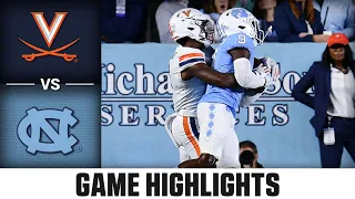 Virginia vs. North Carolina Game Highlights | 2023 ACC Football