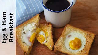 Ham And Eggs Breakfast Sandwich | Air Fryer Recipe | Easy, Tasty