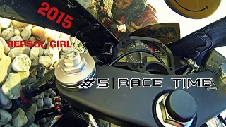#5 | RACE TIME | CBR 600RR GIRL CRASH | REPSOL GIRL