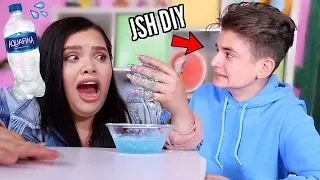 Testing JSH DIY Water Slime Recipes in front of him..Exposed?