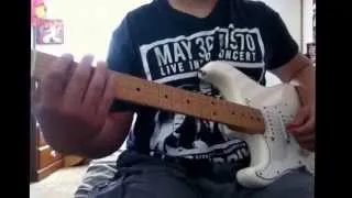 How to play paper cuts on the guitar by nirvana part 1