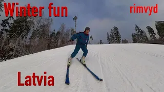 Skiing in Latvia