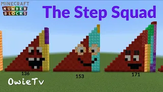 Numberblocks Minecraft STEP SQUAD  Learn to Count Nursery Rhymes Math Learning Songs For Kids