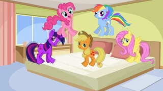 5 Little Pony Jumping On The Bed MLP | Nursery Rhymes For Kids
