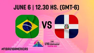 Brazil v Dominican Republic | Full Basketball Game | FIBA U16 Americas Championship 2023