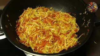 Cabbage with Eggs Taste Better than Pizza! Quick & Easy Recipe