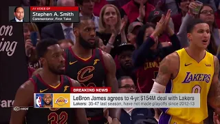 Stephen A Smith on Lebron James joining the Lakers!